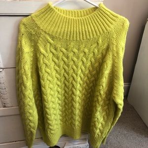 Lime green French Connection Sweater